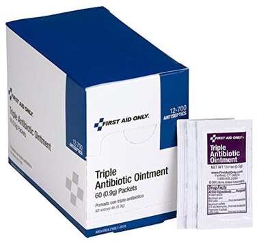 First Aid Only12700 Triple Antibiotic Ointment Packets 60 Count