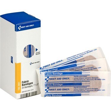 First Aid Only  FAE3004 Plastic Bandages 34x3 25 Count