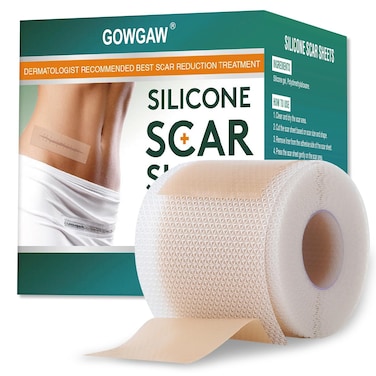 Medical Grade Silicone Scar Sheets Silicone Scar Tape 16x 60 Roll15M Professional Scar Removal Treatment Reusable Silicone Scar Strip for Keloid CSection Surgery Burns Acne Etc