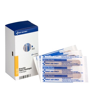 First Aid Only FAE3008 Sc Refill Fabric Knuckle Bandages 10Box