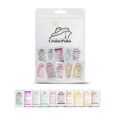 Cruise Essential Refill First Aid Kit  Travel Size  60 Pieces  Deluxe  Unit Dose Medicines