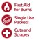 Globe First Aid Burn Cream 09g Packets Box of 144 Advanced First Aid Cream for Temporary Relief of Minor Burns Cuts and Scrapes