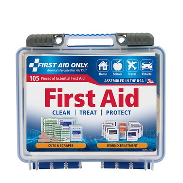 First Aid Only OnTheGo Emergency First Aid Kit for Home Work and Travel 105 Pieces
