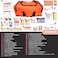 Dixie EMS First Responder Fully Stocked Trauma First Aid Kit  Orange