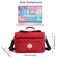 BNYYUGEmpty Red First Responder Bag On Call Trauma Bag EMT First Aid Carrier for Paramedics and Emergency Medical Supplies Kit Red