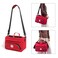 BNYYUGEmpty Red First Responder Bag On Call Trauma Bag EMT First Aid Carrier for Paramedics and Emergency Medical Supplies Kit Red
