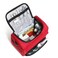BNYYUGEmpty Red First Responder Bag On Call Trauma Bag EMT First Aid Carrier for Paramedics and Emergency Medical Supplies Kit Red