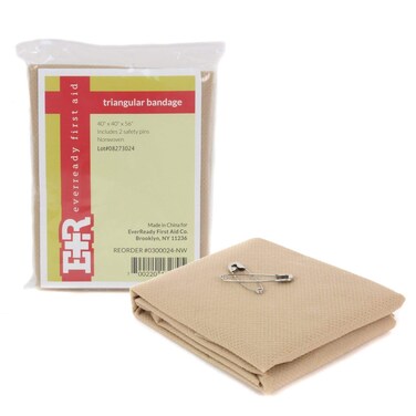 Ever Ready First AidTriangular Bandage 40 x 40 x 56 12PieceNonWovenCottonTriangularBandages