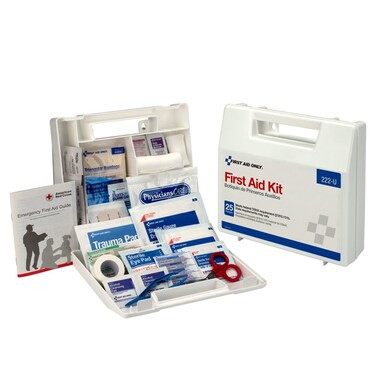 First Aid Only 10 Person First Aid Kit Plastic Case with Dividers
