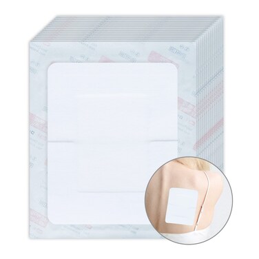 LatexFree Bordered Gauze Pad Dressing Bandage Island Dressings 55x67 30Ct White  Individually Wrapped Wound Dressing Adhesive Bandages Large Bandaids First Aid Wound Care for Wounds Protection