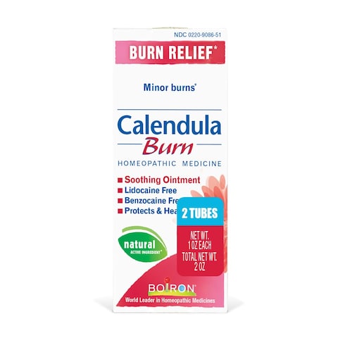 Boiron Calendula Burn Ointment for Relief from Minor Burns from Cooking Friction or Sunburns  2 oz 2 Pack of 1 oz