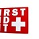 First Aid Kit IFAK PVC Patch White and Red