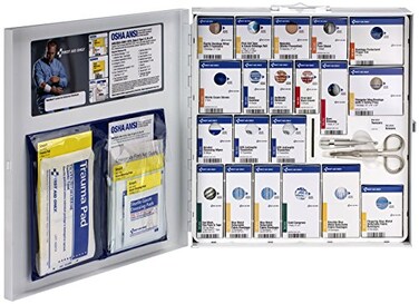 First Aid Only746006 Large Metal SmartCompliance Food Service First Aid Cabinet without Medications