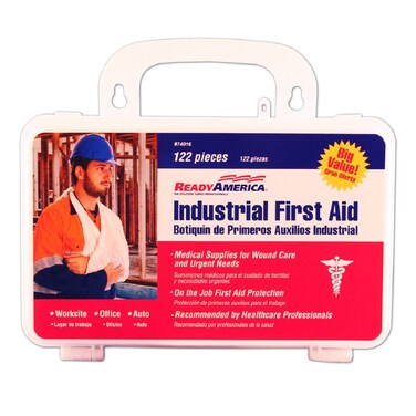 Ready America74016 Industrial First Aid Kit 122Piece Red