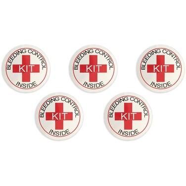 Bleeding Control Designation Stickers  5 Pack by Rescue Essentials