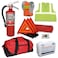 DOT OSHA ANSI Compliant Kit with USA Made 5lb 3A40BC Fire Extinguisher by Shield with HiViz Gloves and Vest