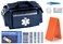 ASA TECHMEDASA TECHMED EMT First Responder Trauma Bag Empty Deluxe EMS Shoulder Bag Pro First Aid Kit Bag with 4 Large Compartments for Emergency Medical Supplies Include 280 Bandage Variety Pack Blue