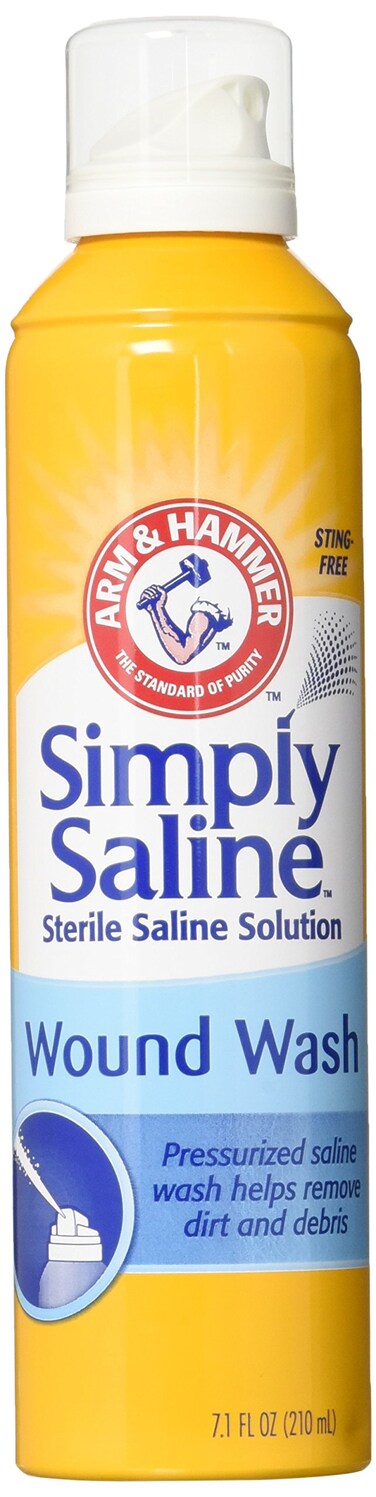 Arm  Hammer Simply Saline Wound Wash Helps Remove Dirt and Debris74 Ounce Pack of 4