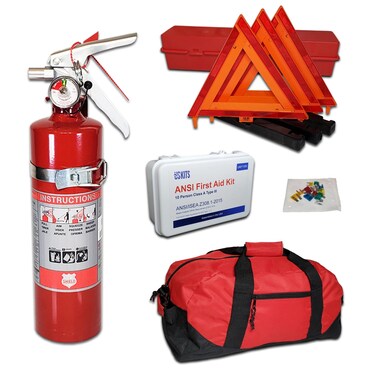 DOT OSHA ANSI Compliant Kit with USA Made Fire Extinguisher by Shield 25lb 1A10BC