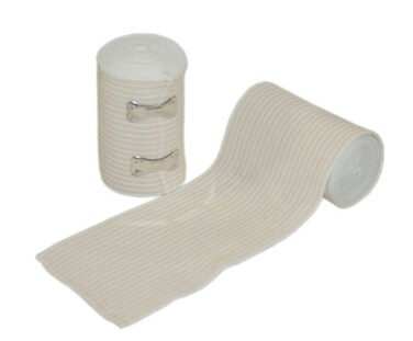 First Aid Only 5902 Elastic Bandage with 2 Clips 5 yds Length x 3 Width