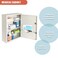 Large DualLock Medicine Cabinet  Wall Mounted  Secure Steel Medicine Pills  First Aid Kit  Emeergency Kit Box with Locks for Home Office  School Use White