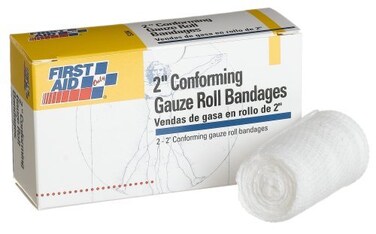 First Aid Only B204 2 X4 Yd Conforming Gauze NonSterile 2Box
