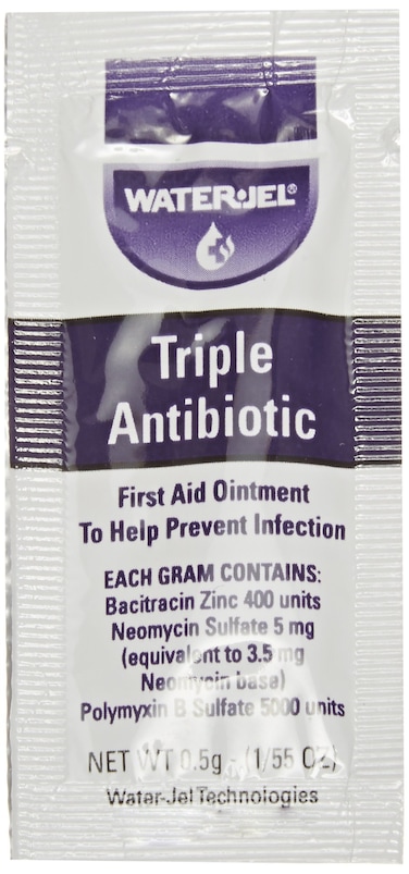 WaterJel 2120 Bacitracin Zinc Triple Antibiotic Ointment 05gm Packet Pack of 144