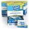 GermAway Large Antibacterial Hand Wipes Individually Wrapped Wipes Travel Size Hand Sanitzer Wipes with Aloe in Dispenser Box 100 ct Lemon Scent 600 wipes Pack of 6