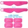 LotFancy Face Ice Pack Wrap with 4 Reusable Hot Cold Therapy Gel Packs Pain Relief for TMJ TMD Chin Wisdom Teeth Oral and Facial Surgery Dental Implants Pink