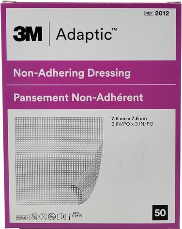 AdapticNonAdherent Dressing 3 x 3 Box of 50
