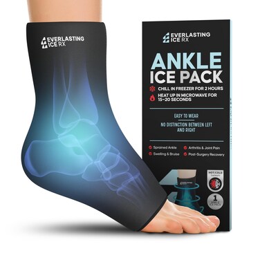Ankle Ice Pack Wrap for Injuries Reusable Foot Ice Pack Wrap  Cold Compression Therapy for Pain Relief Plantar Fasciitis Sprained Ankles Achilles Tendonitis Relief