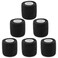 SelfAdherent Grip Tape Wrap  Lyuxzad 6 Pack Cohesive Bandage Wrap 2 x 5 Yards Machine Wrap Cover Elastic Bandage Rolls Self Adhesive Tape Strong Sports Tape Black Bandage Rolls Athletic Tape