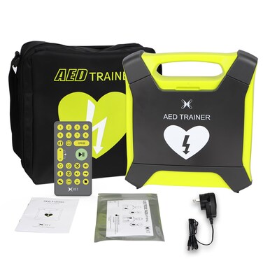 AED Trainer XFT AED Training Kit CPR Equipment Training Device Automatic External Defibrillator Simulator AED Trainer Professional for First Aid Trainee Beginner 2024 New VersionXFT120GA