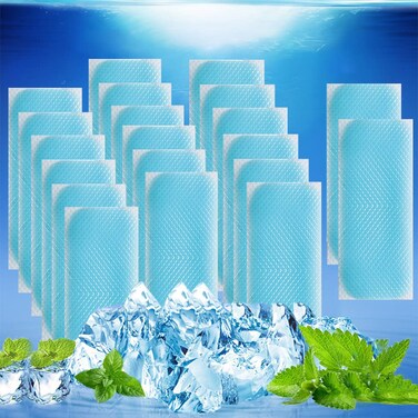 20 Sheets Kids Fever Patches Cooling Relief Fever Reducer Cooling Patches Headache Pads for Fever Discomfort Pain Relief Soothing Migraine Toothache Fatigue Sunstroke Sprain Pack of 20