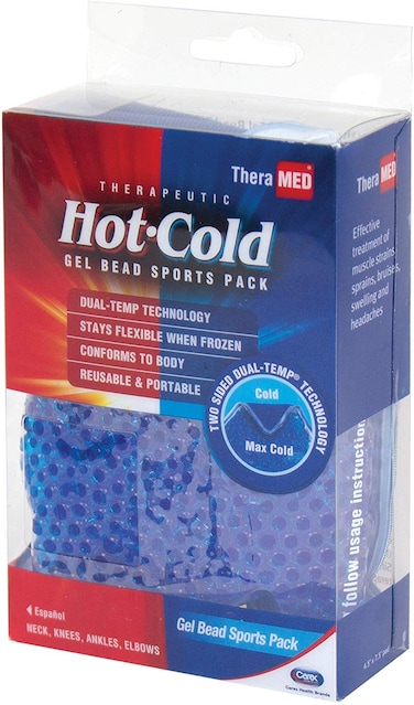 Theramed Gel Ice Pack Beads  Dual Sided Reusable Hot Cold Pack  Ice Pack For Back Arm Knee Shoulder Elbow