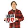 Two 8 x 10 3way AED Sign  0060 Polystyrene Plastic Weatherproof Clear Text  Defibrillator Symbol  Easy Installation