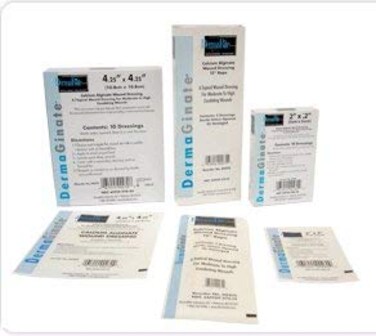 DermaGinate Alginate Dressing 2 X 2 Sterile 10 per Box