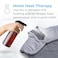 Pure EnrichmentPureRelief XL ExtraLong Back  Neck Heating Pad Safe Heat Therapy for Sore Muscles Pain  Cramps in Neck Back  Shoulders 4 Heat Settings wAuto ShutOff Soft Fabric Gray