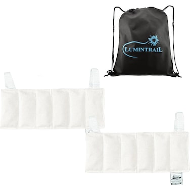 Chattanooga Heating Pad Hot Pack Hydrocollator Moist Heat Packs for Pain Relief Reusable Heating Pad for Neck and Shoulders with a Lumintrail Drawstring Bag Half Size 5 x 12 2 Pack
