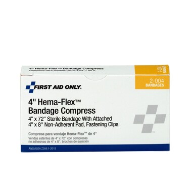 First Aid Only 2004 HemaFlex Bandage Compress 72 Length x 4 Width