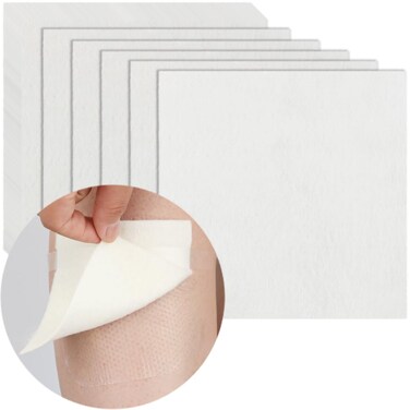 4x4 Calcium Alginate Wound Dressing for Pressure Ulcer Bed Sore Leg Sore Diabetic Foot Ulcer Burns Skin Tears Faster Wound Care with NonAdhesive Highly Absorbent Pad Pack of 5