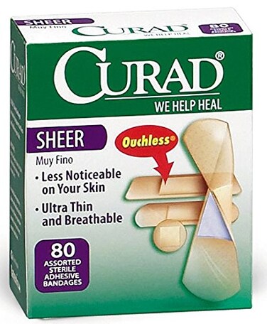 MedlineCUR45243Z Curad Adhesive Bandages Sheer Box of 1