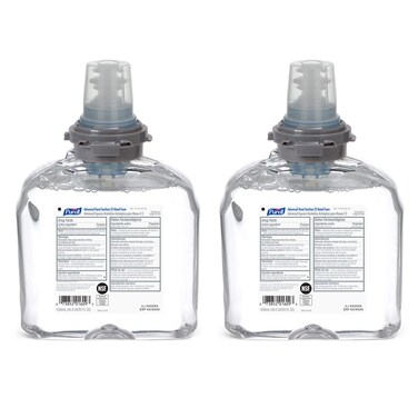 Purell TFX Advanced Hand Sanitizer E3Rated Foam Fragrance Free 1200 mL Sanitizer Refill for Purell TFX TouchFree Dispenser Pack of 2  539302