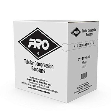 Mueller Sports Medicine Pro Orthopedic Tubular Knit Compression Bandages White 5x11yd roll 1 Box