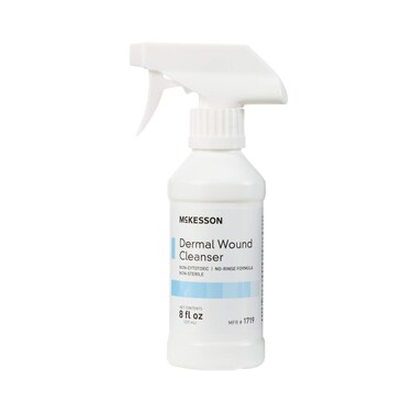 McKesson Dermal Wound Cleanser NonSterile NonCytotoxic RinseFree Formula 8 fl oz 6 Count