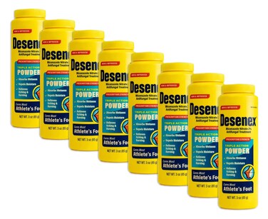 PACK OF 8  Desenex Athletes Foot Antifungal Shake Powder 3 oz