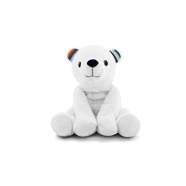 Zazu KidsHeatable Plush Animal Soother Microwavable Natural Lavender Aromatherapy Scents Hot Pad and Cold Pack Removable Insert Paul The Polar Bear