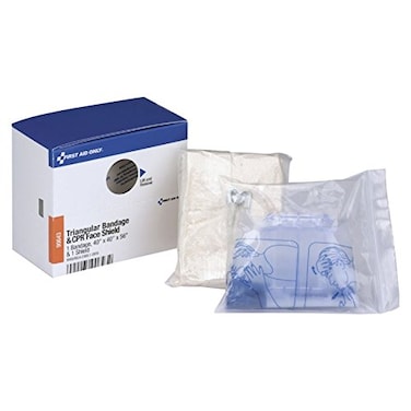 First Aid Only 90643 SmartCompliance Refill CPR Mask and Muslin Triangular Bandage perbox