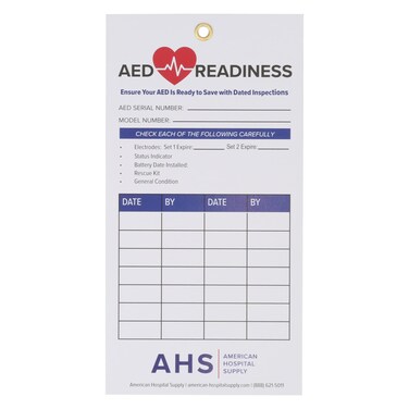 AED Readiness Cards Pack of 15 Cards Each  AED Inspection Card for Creating Efficient Checklist Convenient Maintenance  Health  Safety