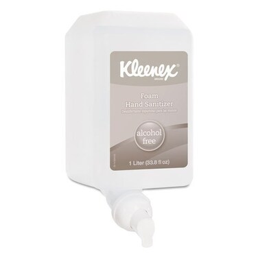 KimberlyClark Kleenex 12977 AlcoholFree Foam Hand Sanitizer 1000 ml Clear 6Carton